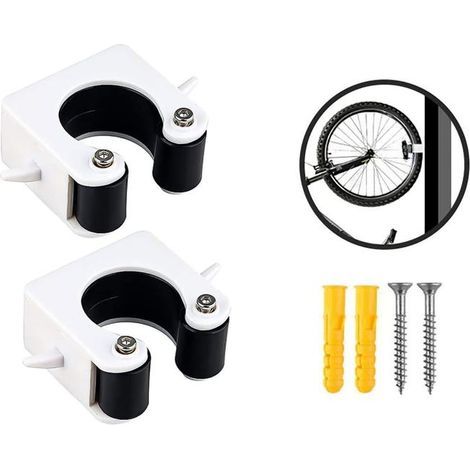 sets of bicycle parking rings, vertical wall mount for road bikes, black.High quality enhances quality of life. (1/4)
