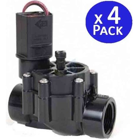 Lot de 4 Electrovanne arrosage Rain Bird 3/4'' 9V 075DV, pour les programmeurs à piles