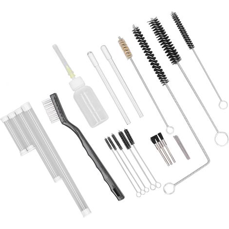 Kit de Nettoyage pour Aérographe avec Bouteille de Lubrifiant, Brosse et Aiguille de Rechange