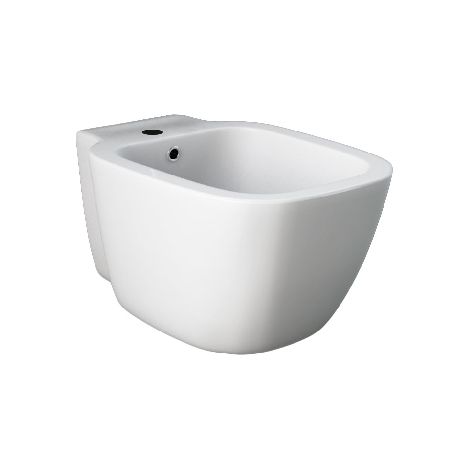 Wand-Bidet mit verdeckter Befestigung und integriertem Wasserhahn (1/3)