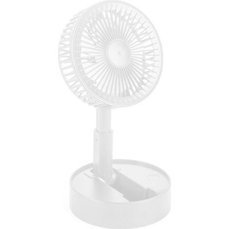 1 Ventilateur de bureau, 7 pales, silencieux 30dB, pliable, 3 vitesses, USB, intérieur extérieur (1/5)