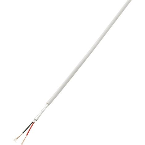 TRU COMPONENTS 1567173 Câble d'alarme LiYY 2 x 0.14 mm² blanc 50 m