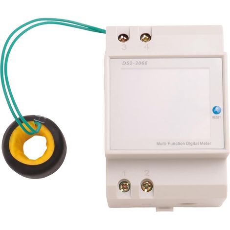 1 PCS Din Rail Compteur Électrique Numérique 100A Voltmètre Courant Compteur de Puissance AC40-300V (1/5)
