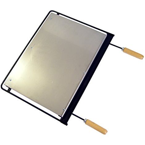 Imex El Zorro 71603 - Piastra per Barbecue, Acciaio Inox (1/2)