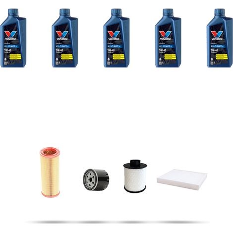 Kit tagliando 4 FILTRI e 5L OLIO compatibile con Lancia Musa 1.9 D Multijet 74kw dal 2004 (1/5)