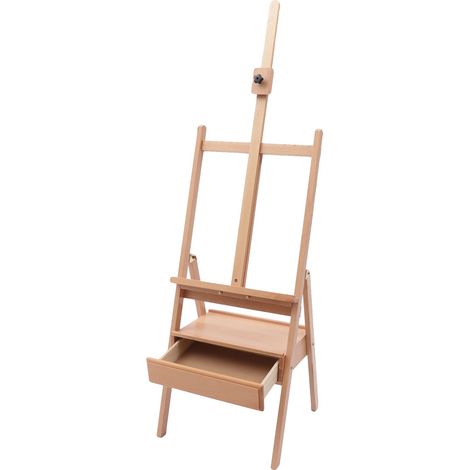 Caballete para cajones, altura regulable, fabricado en madera de haya resistente. Caballete para cajones de haya. (1/2)