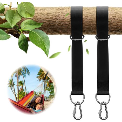 Filiyano – kit de suspension portable – Sangles de suspension pour balançoire d'arbre, kit de suspension portable supportant jusqu'à 1000 kg, sangles (1/5)