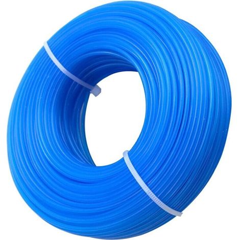 Bobine de fil de nylon rond pour débroussailleuse. diamètre 1.6 mm. longueur 100 m. fil de rechange pour débroussailleuse (1/3)