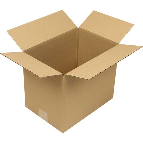 Faltkarton 1-wellig Höhenrillung Maße 325x235x225mm C4 Qualität 1.20 B braun (1/2)