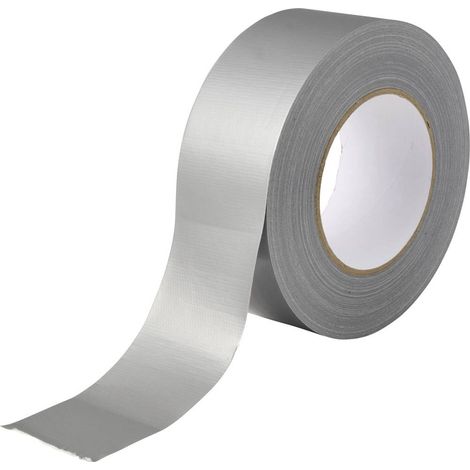 TOOLCRAFT TO-10917639 Ruban adhésif toilé argent (L x l) 50 m x 50 mm 1 pc(s) (1/4)