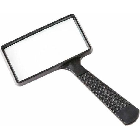 Loupe Portable 10X, Loupe Rectangulaire, Lentille en Verre Résistant aux Rayures pour les Personnes Âgées Lecture, Passe-Temps, Réparation, Observation (1/3)