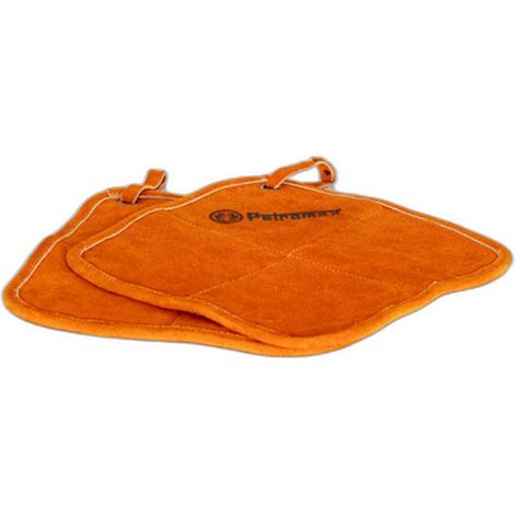 Petromax 2er-Set Topflappen Aramid feuer- und hitzebeständig rot-orange 25,5x25,5x1,5 cm
