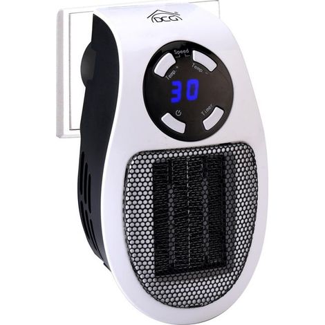 DCG Eltronic PTC04 Elektrische Raumheizung Drinnen Weiß 500 W Infrarot-Heizlüfter