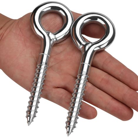 Piton à Visser piton a oeil inox Boulon à Oeil Galvanisé(2Pcs, M12x90mm) (1/5)