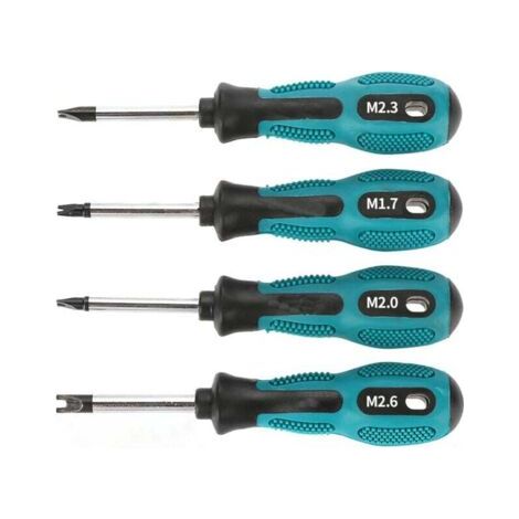 Coffret multi-usages, jeu de tournevis 4 pièces, jeu d'embouts de tournevis magnétiques en U, tournevis magnétique à fourche fendue, jeu d'outils à main multifonctions CR-V (1/3)