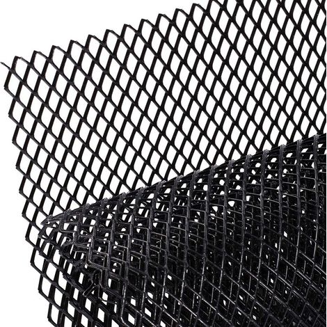 Grille en aluminium, 100 x 33 cm, grille de ventilation, résistante à la corrosion (trou de 10 x 20 mm). (1/5)