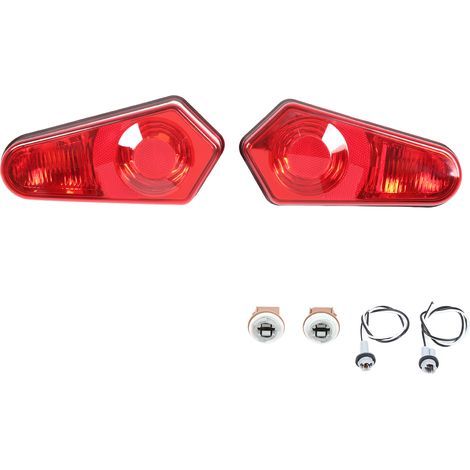 Rücklichtgehäuse für ATV, Bremslichtgläser, Ersatz für Polaris Sportsman 2411153, 400, 450, 500, 550, rot. (1/5)