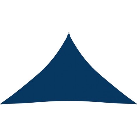 Vela parasol triangular de tela Oxford 4 x 4 x 58 m azul 020009876