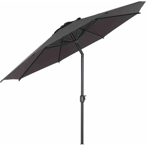 Siena Garden Mittelstockschirm Isa anthrazit Ø 300 cm Marktschirm