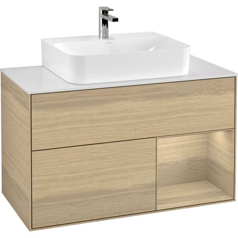 Villeroy & Boch F121PCPC Meuble sous-lavabo Finion F12 (1/2)