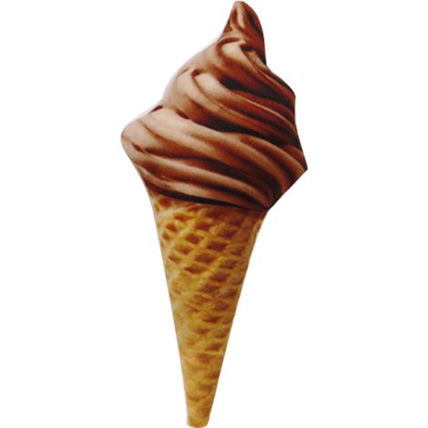 Plüsch-Hundespielzeug aus Canvas, Kauspielzeug in Form eines Eisdesserts (Schokoladenkatzen-Plüschtier) (1/2)
