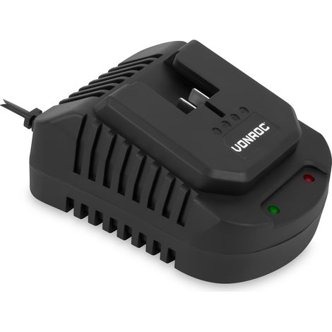 VONROC Chargeur rapide 20V – 86W – 4,0A Plateforme VPower 20V