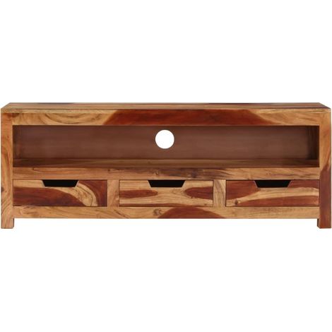 Maison Exclusive - TV-Schrank 110x30x40 cm Massivholz Akazie
