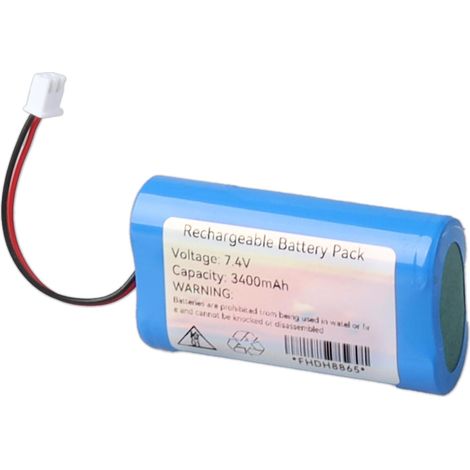 Batterie Li-ion 7,4 V 3 400 mAh JST-XHP-2 pour haut-parleur, enceinte Bluetooth, jouet télécommandé, lecteur DVD portable/éclairage extérieur/talkie-walkie/émetteur X6 et éclairage extérieur (1/5)