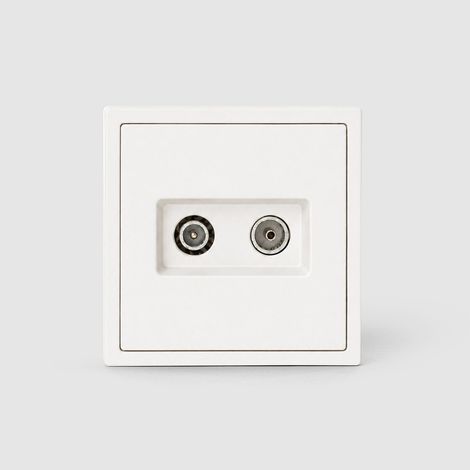 Toma Final TV + Satélite Luxe 990 Blanco