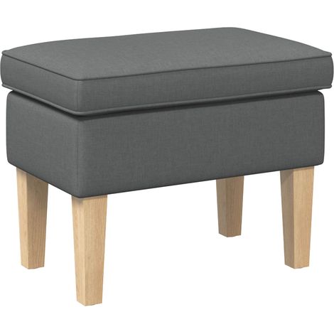Hocker Dunkelgrau 55 x 35 x 41 cm Stoff vidaXL