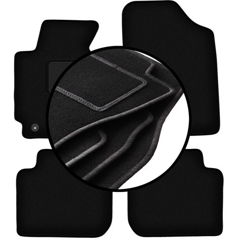 Ensemble complet de tapis en velours pour : Hyundai Elantra V coupé, berline (2010-2016) (1/5)