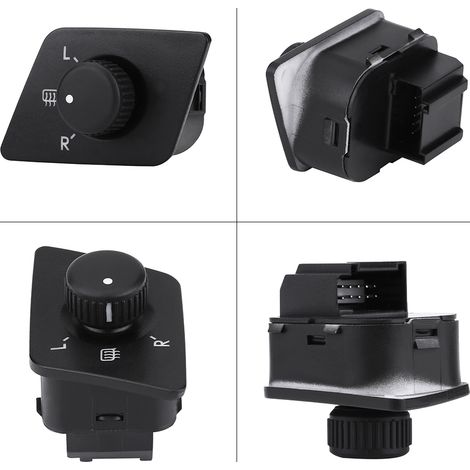 [Interruptor de ajuste] + [OEM 6Q0959565] + [Plástico negro] + [Calentador incorporado] (1/5)