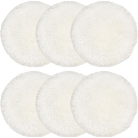 6 Stück 125mm Wollpolierpad Set, Polierhaube für Exzenterschleifer Korkboden Polieren