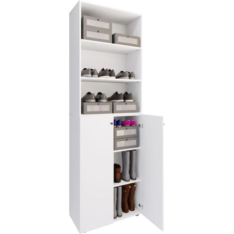 XL Wood Armadio per scarpe Lona 6 220x70x40 - VCM