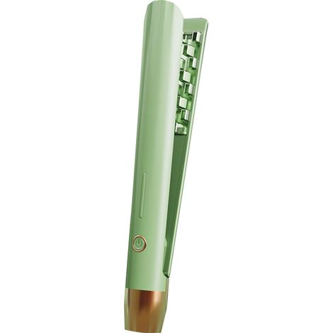 Fer à crêper mini cheveux, chauffe rapide, volumateur, lisseur coiffant tous types de cheveux 220V vert (1/5)