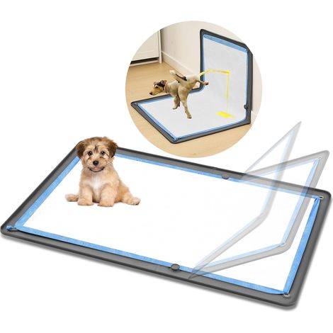Silicone puppy pee pad holder for dog pee training, high rim to prevent leaks (1/5)