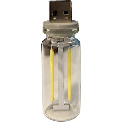 Lampes d'ambiance intérieures de voiture USB, mini ampoules LED à brancher sur USB pour chambre, chambre d'enfant, voiture, lumière chaude (1/5)