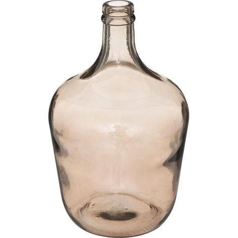 Vase Design en Verre "Candy" 30cm Gris Fumé