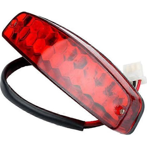 Feu arrière rouge 12V pour moto, feu stop, feu arrière pour quad et moto tout-terrain (1/5)