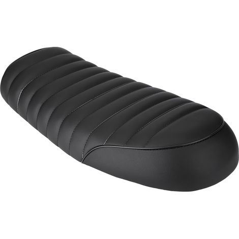 Selle plate vintage en cuir PU style café racer pour moto CG125 GN CG CB400SS (1/5)