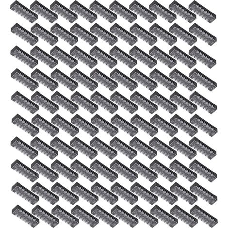 Lot de 100 borniers TB-1506L 6 plots vis 600V 15A en ABS laiton pour coffret électrique et usine (1/5)