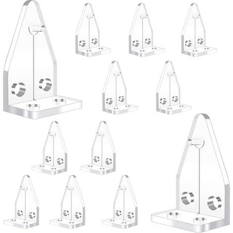 CCYKXA Lot de 12 pinces de fixation en plastique transparent pour fenêtre et stores vénitiens - Accessoires de rechange pour store horizontal