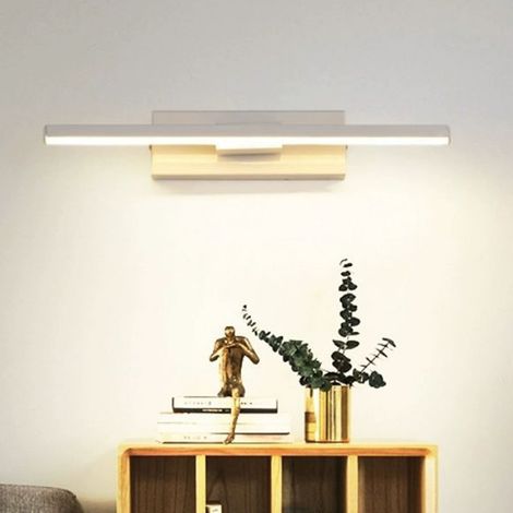 Applique murale pivotante pour chambre à coucher, boîtier en fer, surface cuite à haute température, anticorrosion, lampe de chevet, lumière blanche. (1/5)