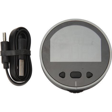 Mètre à ruban électronique intelligent avec affichage LCD, rechargeable USB, outil de mesure de distance longue portée, règle numérique roulante compacte. (1/5)