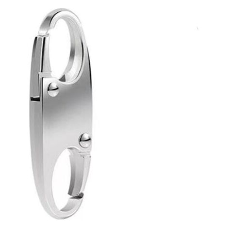 QORVA-Clip antivol pour fermeture éclair - Verrou de fermeture éclair pour sac à dos - Clip de déconnexion rapide - Accessoire supplémentaire pour porte-clés, 4 pièces (argent)