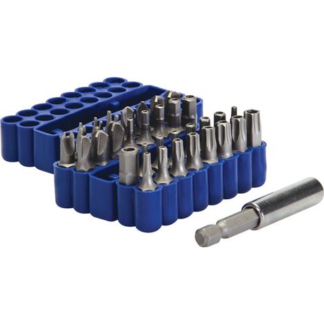 Coffret de 33 embouts de sécurité 25mm – Acier chrome-vanadium – Compatible vis inviolables – Porte-embout magnétique inclus (1/5)