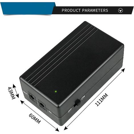 Unterbrechungsfreie Gleichstrom-Standby-Stromversorgung Router Licht Optisches Modem Monitor USV Eingebaut