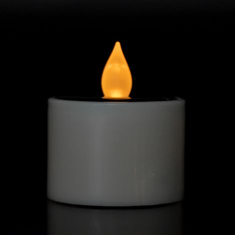 Lampe bougie LED à économie d'énergie alimentée par énergie solaire (1/5)