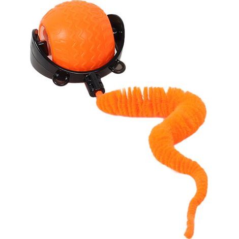 Rollerball pour chat, jouet interactif intelligent pour chat Self Rollerball, jouet électrique pour chat, jouet interactif pour chat, 360 ° rouler chaton ball (orange) (1/5)