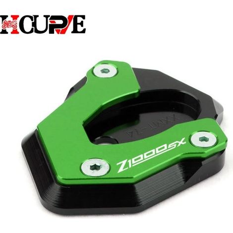 (Z1000SX Vert) Extension de béquille latérale pour moto, compatible avec KAWASAKI Z1000SX (2011-2021) et NINJA1000SX (2020-2023) maxpower (1/4)